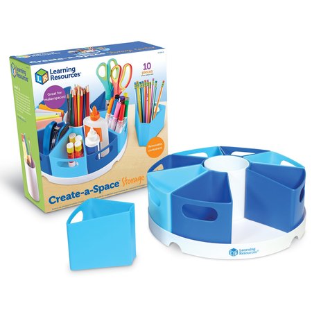 LEARNING RESOURCES Create-A-Space Storage Center, Blue 3806B